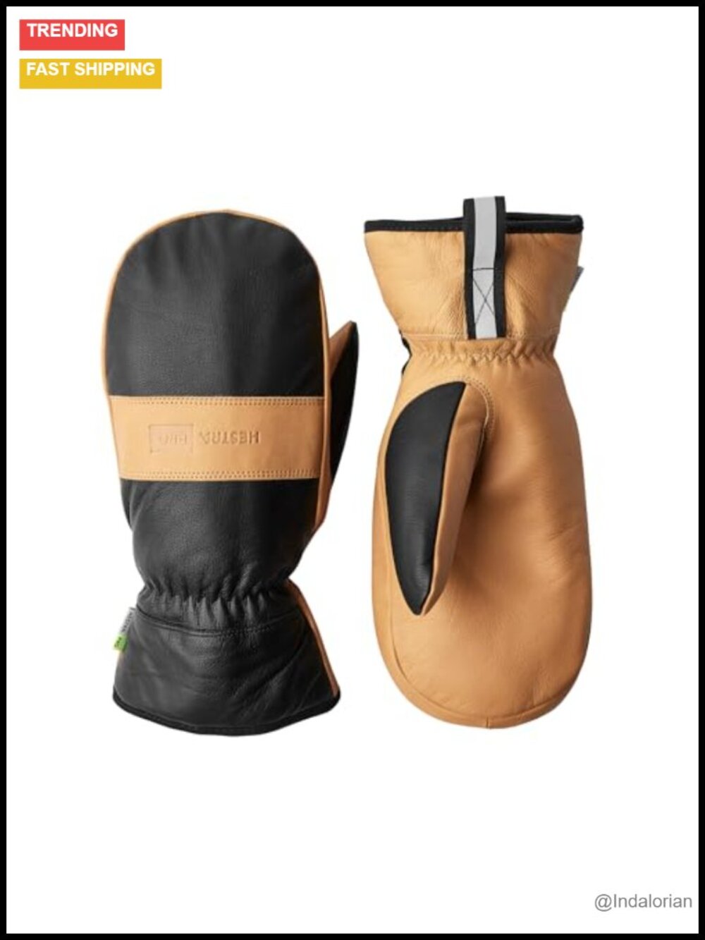 Winter Pro Goatskin Leather Insulated Mitts for Cold Weather Snow